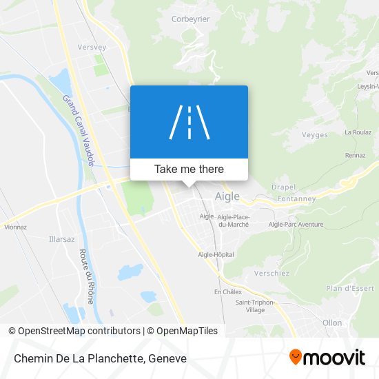 Chemin De La Planchette map