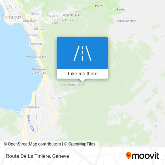 Route De La Tinière map