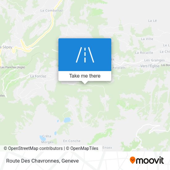 Route Des Chavronnes map