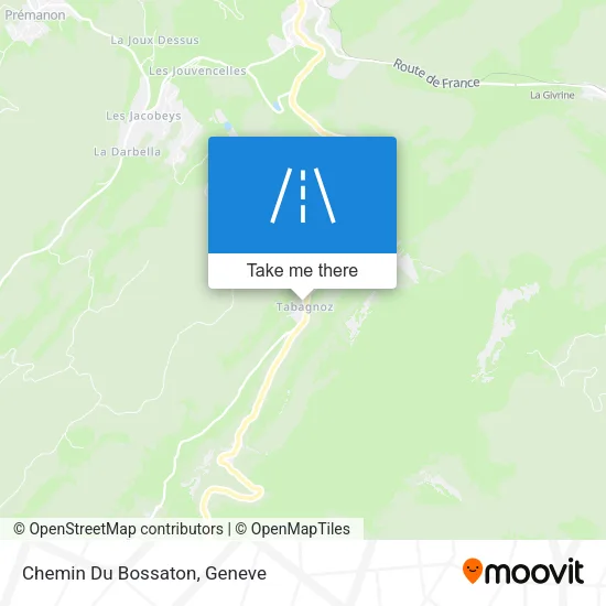 Chemin Du Bossaton map