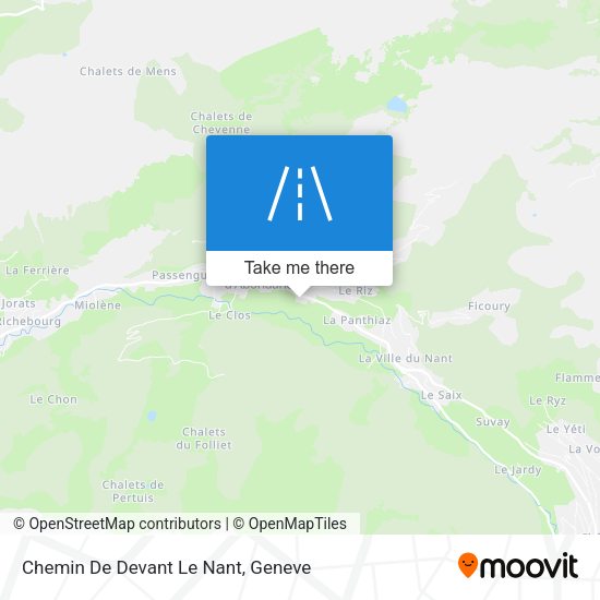 Chemin De Devant Le Nant map