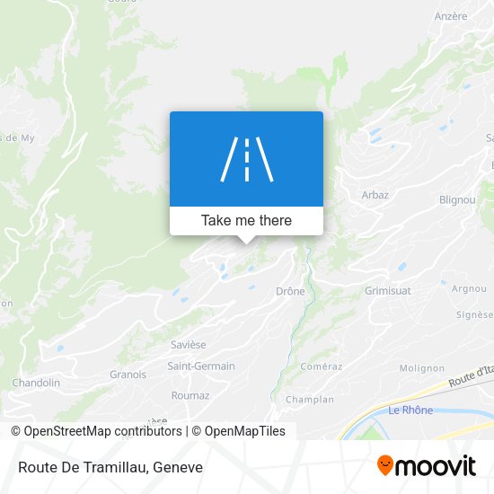 Route De Tramillau map