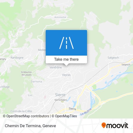 Chemin De Termina map