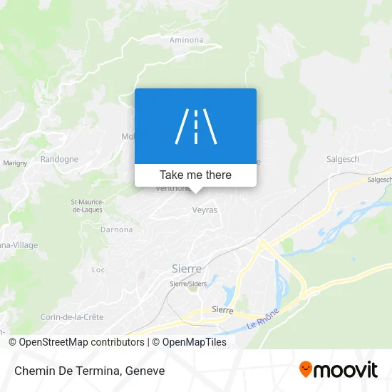 Chemin De Termina map
