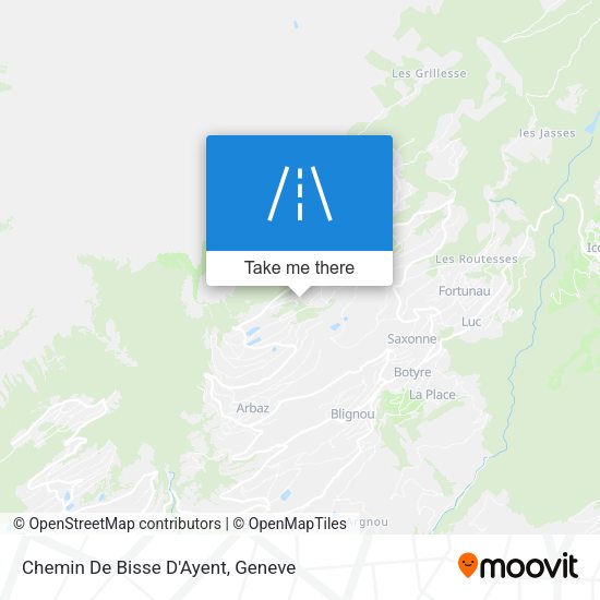 Chemin De Bisse D'Ayent map