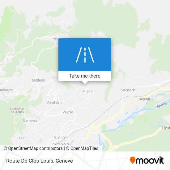 Route De Clos-Louis map