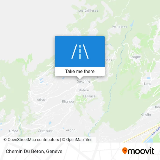 Chemin Du Béton map