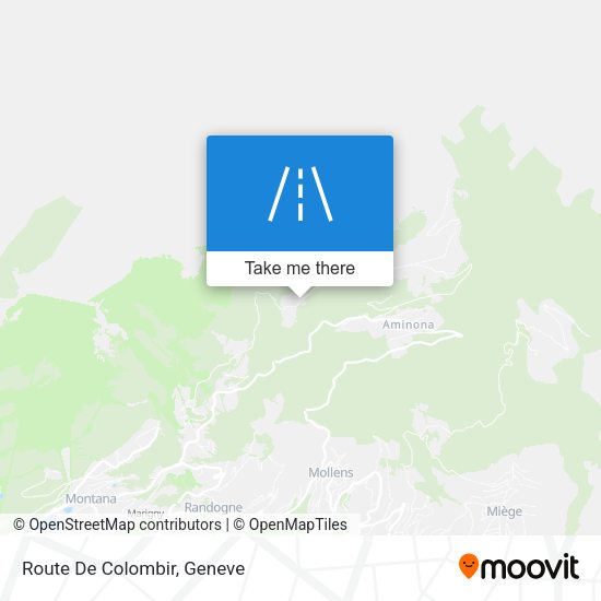 Route De Colombir map