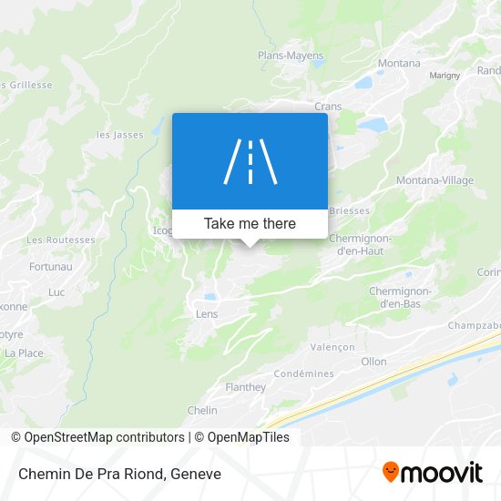 Chemin De Pra Riond map