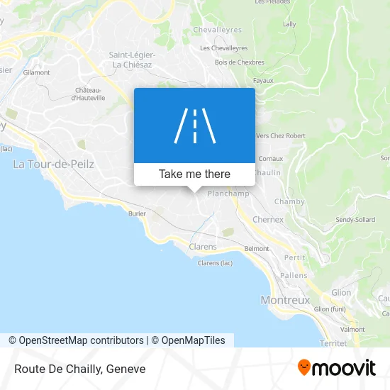 Route De Chailly map