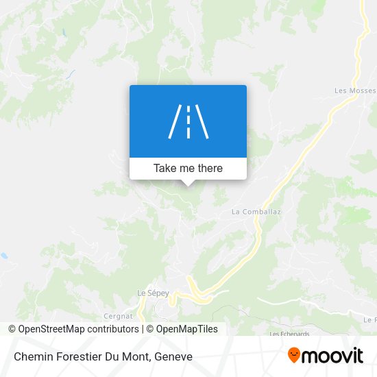 Chemin Forestier Du Mont map