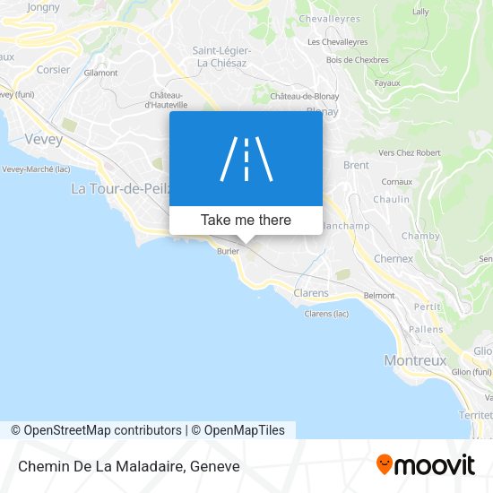 Chemin De La Maladaire map