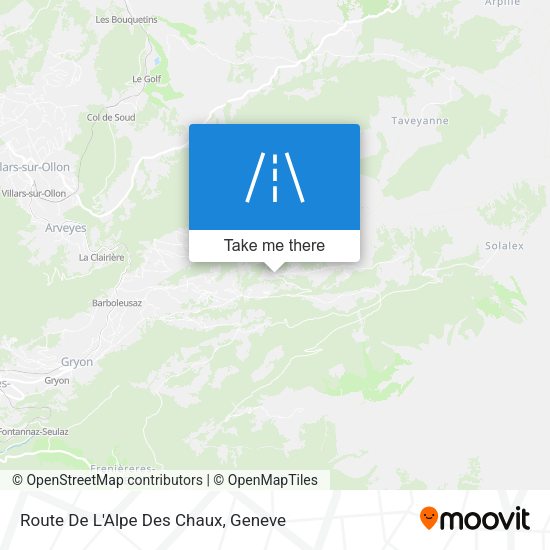 Route De L'Alpe Des Chaux map
