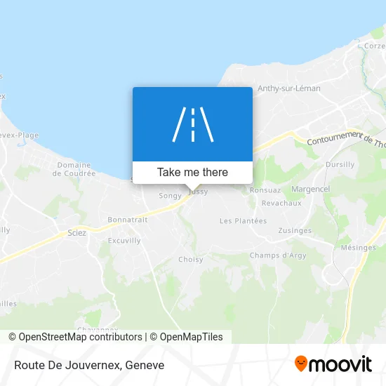 Route De Jouvernex map