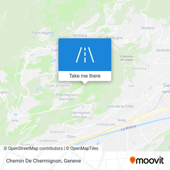 Chemin De Chermignon map