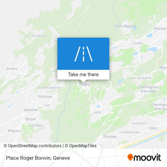 Place Roger Bonvin map