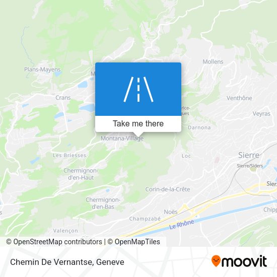 Chemin De Vernantse map