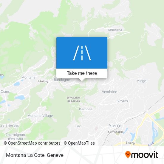 Montana La Cote map