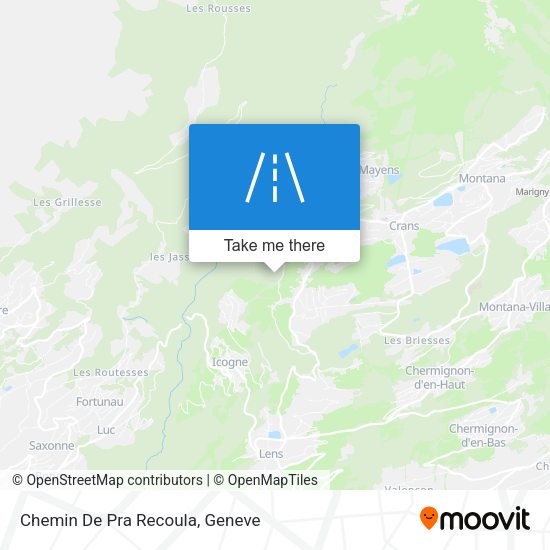 Chemin De Pra Recoula map