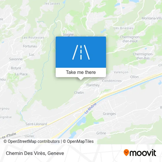 Chemin Des Virès plan