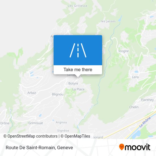 Route De Saint-Romain map
