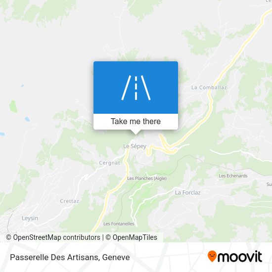 Passerelle Des Artisans map