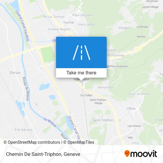 Chemin De Saint-Triphon map