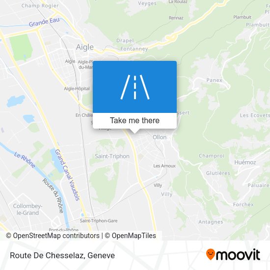 Route De Chesselaz map