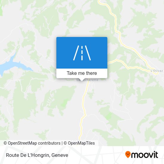 Route De L'Hongrin map