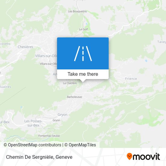Chemin De Sergnièle map