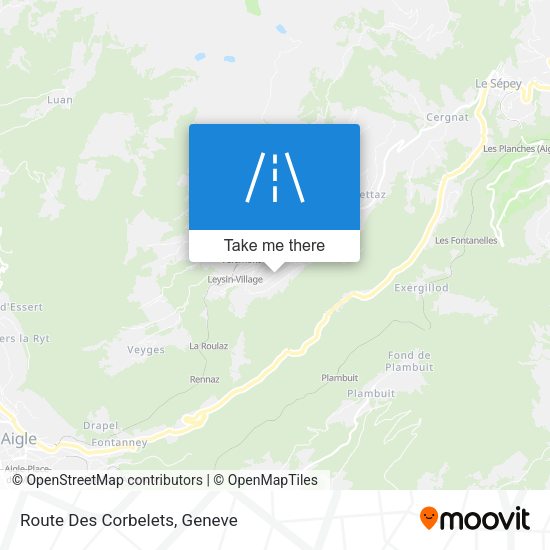 Route Des Corbelets map