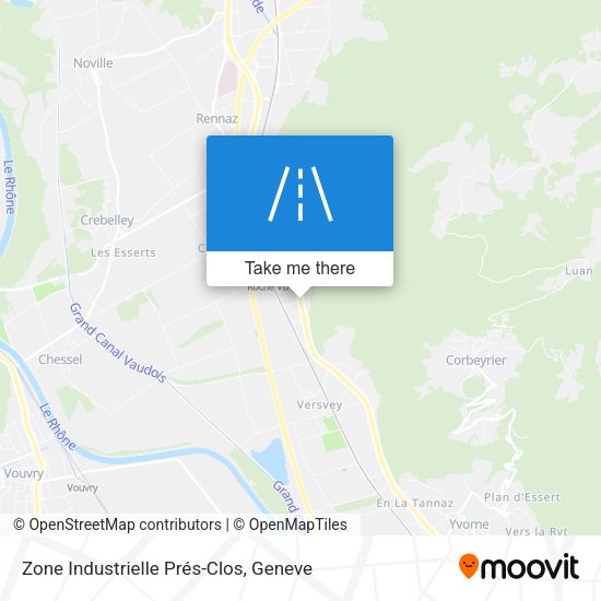 Zone Industrielle Prés-Clos map