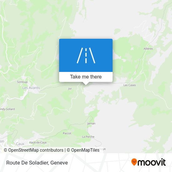Route De Soladier map