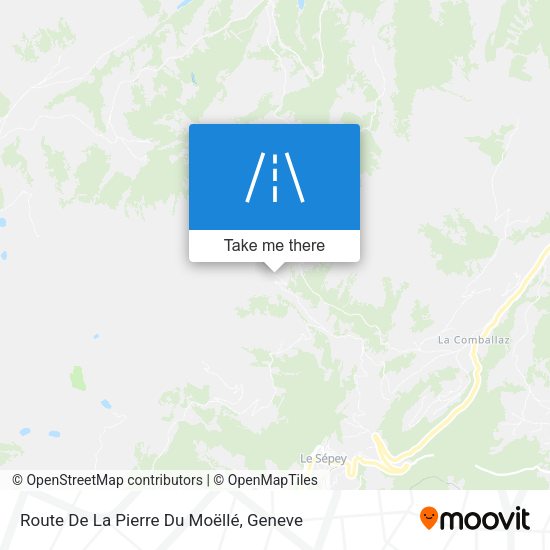 Route De La Pierre Du Moëllé map