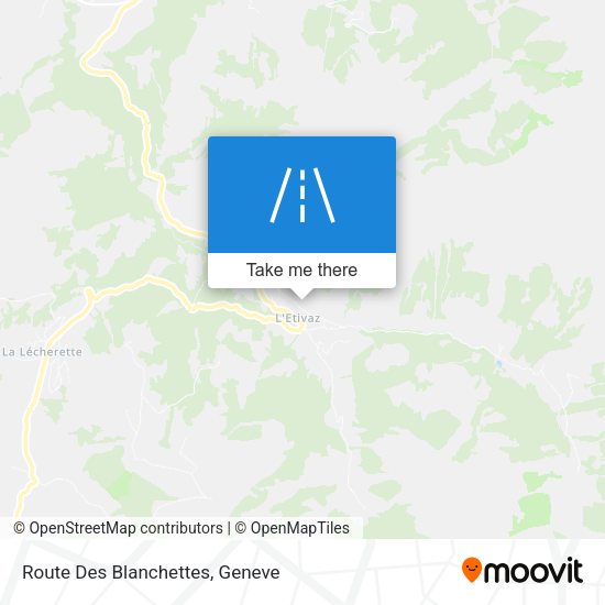 Route Des Blanchettes map