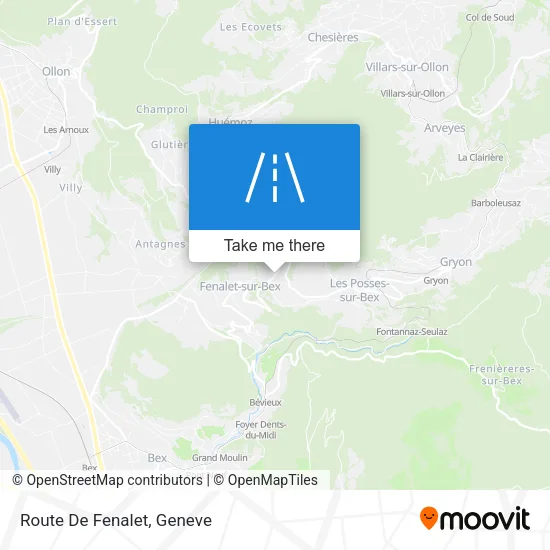Route De Fenalet map