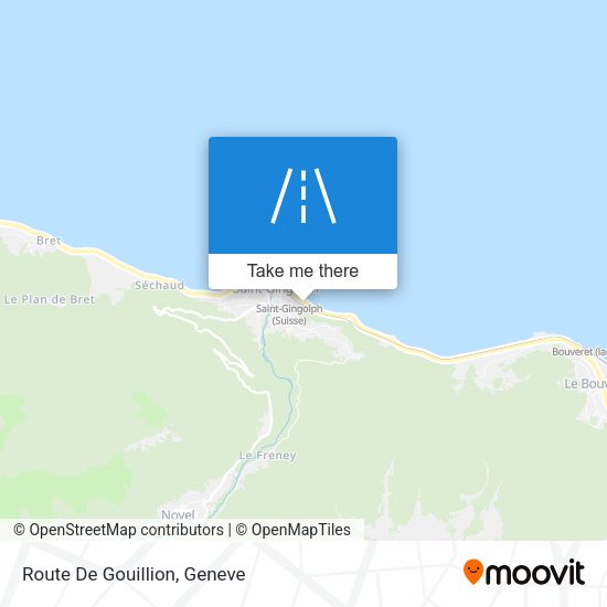 Route De Gouillion map