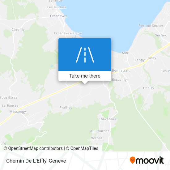 Chemin De L'Effly map