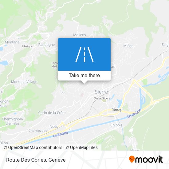Route Des Corles map