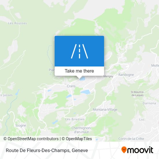 Route De Fleurs-Des-Champs map