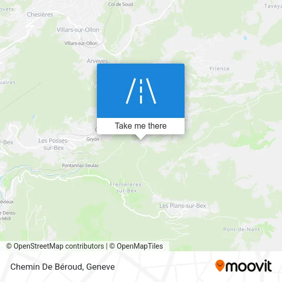 Chemin De Béroud plan