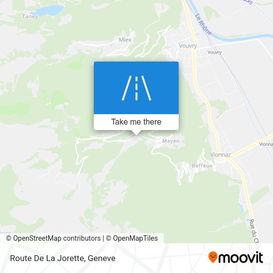 Route De La Jorette map