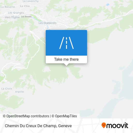 Chemin Du Creux De Champ map