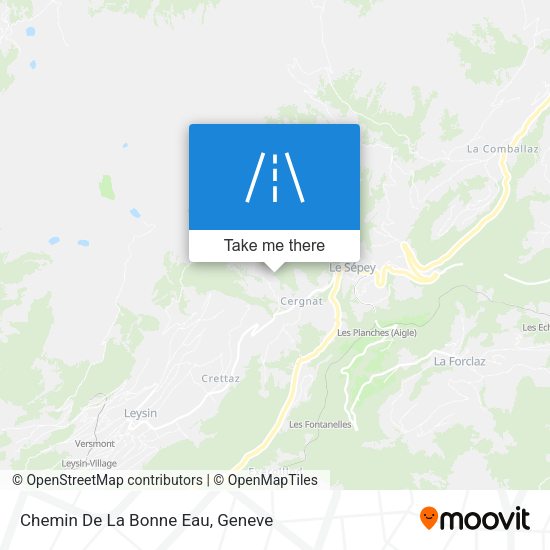 Chemin De La Bonne Eau map