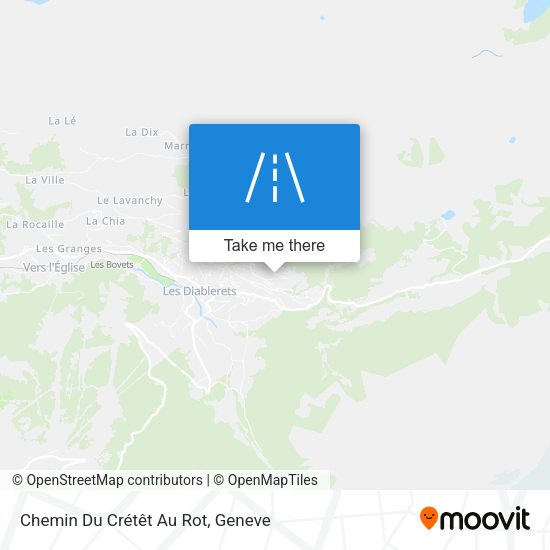 Chemin Du Crétêt Au Rot map