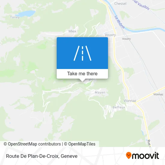 Route De Plan-De-Croix map