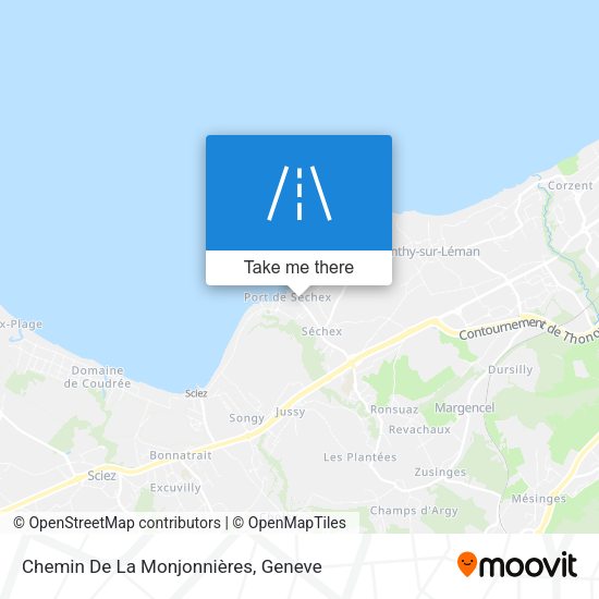 Chemin De La Monjonnières map