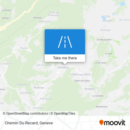 Chemin Du Recard map