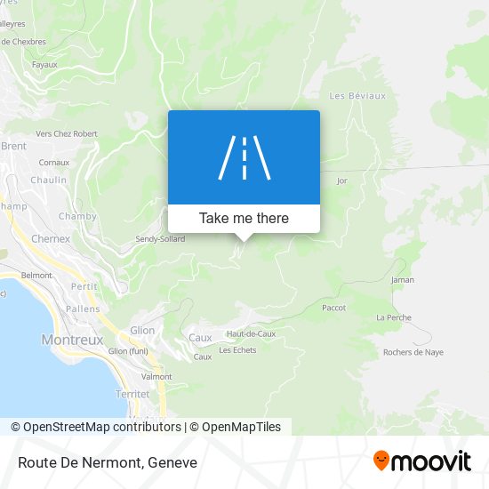 Route De Nermont map