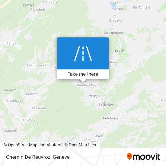 Chemin De Reuvroz map